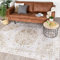 FRAAI Teppich Vintage - Lago Grün Creme 140x200cm - Baumwolle, Polyester - Flachgewebe - Vintage - Orientalisch - Wohnzimmer, Esszimmer, Schlafzimmer - Rug