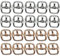 Schnalle Metall DIY Schuh Nähzubehör Metall-Rollschnallen Verschieber Regulatoren Gurtschieber für Handtaschen Gürtel Gürtelschnalle Rucksäcke Halsbänder Gepäckriemen 20 Stücke