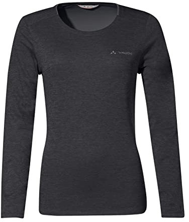 VAUDE Damen Women's Essential Ls T-Shirt, Schwarz, 42 EU