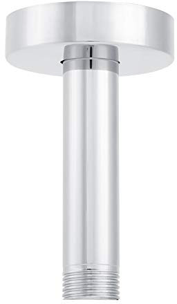 Hapivida Tubo de Extensión de Cabezal de Ducha G 1/2 Acero Inoxidable Superior Redondo Brazo de Ducha Montaje de Pared para Accesorio de Techo de Baño