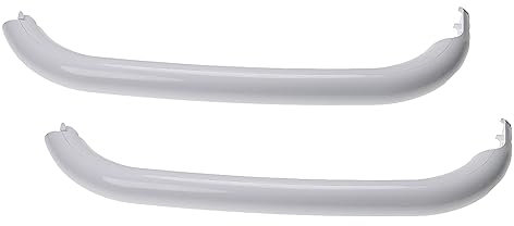 vhbw 2x empuñadura de puerta compatible con Bosch serie KGS7, KGS7xxx nevera, horno - Reemplaza Bosch 369542
