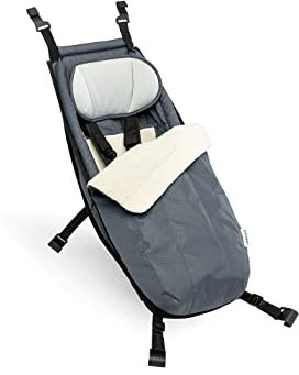 Croozer Unisex – Erwachsene BABYSITZ Winter-Set Graphic Blue Nanna Bag Kit Für Trailer, Grau, Einheitsgröße für alle