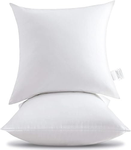YGFADH 2er Set Kissenfüllung Innenkissen 35x35 cm Wasserdicht Weich Füllkissen Zierkissen Kopfkissen Sofakissen Outdoor Kissen für Schlafzimmer Wohnzimmer Couch Geburtstag, Muttertag (35 x 35 cm)