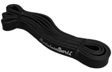 ModularSports Resistance Bands - Schwarz (2,2 cm, 10-30 kg) / Widerstandsbänder Krafttraining/Gummiband Sport als Fitnessgeräte für Zuhause oder Gym Zubehör/Calisthenics Equipment