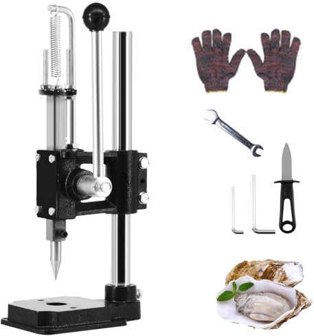 HmLotd Oyster Shell Opener Machine,oyster Shucker Manual,oyster Opener Set Clam, Seafood Tools With Bottom Fixing Design, Machine Pressure, For Open Oysters Abalone Shellfish