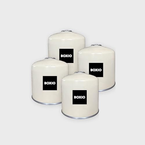 BOXIO - Gas: 500g Gaskartusche mit Schraubgewinde für Campingkocher und ideal Cook - Butan-Propan-Mix Schraubkartusche EN 417 mit Camping Gas (4)