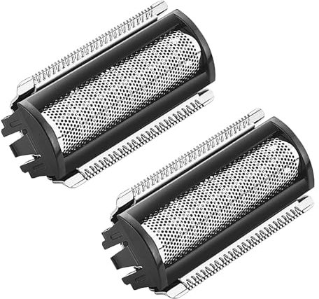 Replacement Blade Compatible with MANSCAPED The Lawn Mower 5.0 Ultra Hair Clipper, Stainless Steel Razor Head for Close-Body Hair Grooming, Pack of 2