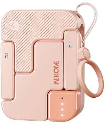 JYTDBCS Bluetooth Earpiece Handsfree Bluetooth Headset for Driving, V5.3 Bluetooth Headsets Earpiece with 25Hrs Talk Time, Dual Mic Mute Two Device Connection for iPhone Android and Laptop (pink)