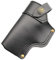 Leichter Leder Pistolenholster,Verstellbare Taille Verstecktes Holster Carry Jagdzubehör Glock 17/19/23/26/27/29/30/32/33/36/38/39/42/43/43X/44 (schwarz)