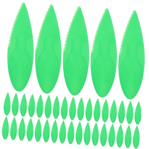 PRETYZOOM 50pcs Kiwi Spoon Set Plastic Kiwi Splitter and Fruit Slicing Gadget for Easy Peeling and Cutting Ideal Kitchen Tool for Quick Fruit Preparation