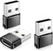 Pack Of 3 USB C Female to USB Male Adapter, Type C to USB A Charger Cable Converter,Compatible with iPhone 11 12 13 14 Plus Pro Max,iPad Air 4 5 Mini 6,Samsung Galaxy S23+ S22 S21 S20,Pixel 5 4XL