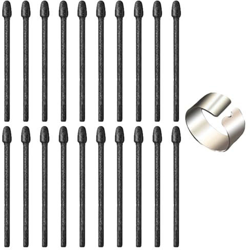 Lot de 20 stylets feutre pointe et clip pour écriture remarquable stylo liseuse tablette téléphone