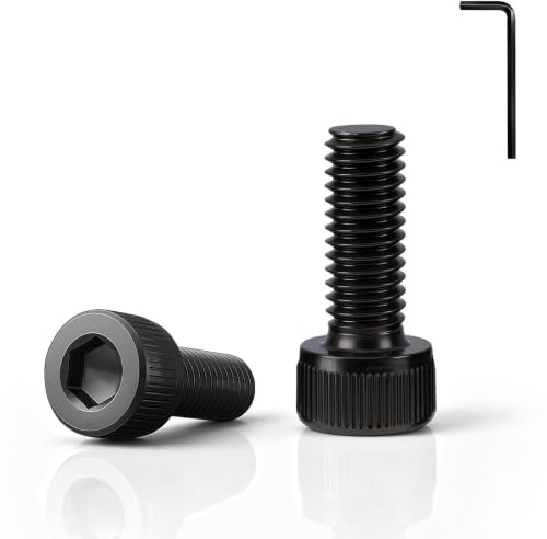 100 Stück M3x6 Zylinderschrauben mit Innensechskant DIN 912, schwarz | Güteklasse 12.9 Zylinderkopfschrauben Kohlenstoffstahl, Vollgewinde, inkl. Inbusschlüssel, für Befestigungselemente