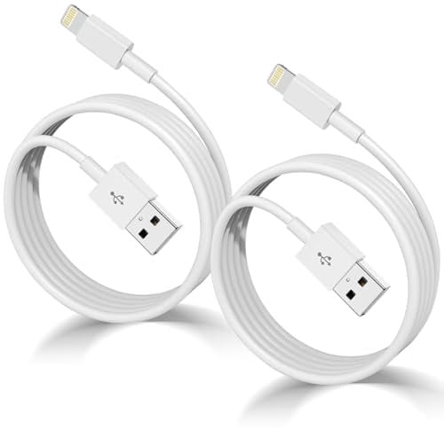 2 Pack 1.8M iPhone Charger Cable,Apple Charger Cable MFi Certified Fast Charging iPhone Cable Lead Long USB Lightning Cable for iPhone 14 13 12 11 Pro Max XS XR X 8 7 6 Plus iPad