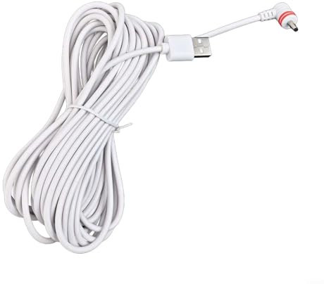 DAZZLEEX Netzkabel und Adapter für Ringstrahler-Kameras, Lange Reichweite, 7 6m/10m Ausführung mit integrierten Schutzmechanismen (7,6 m)