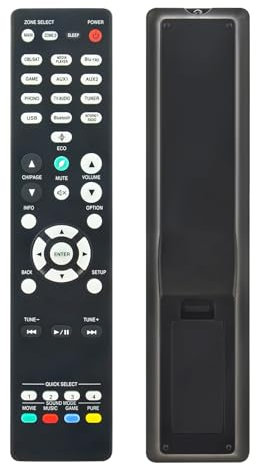 AULCMEET Fernsteuerung,RC-1244 Neu Ersetzen Sie Fernbedienung passend für Denon Premium AV Receivers AVRS760H AVRX1700H AVR-S760H AVR-X1700H