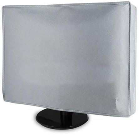 21 24 28 34 Hogar 1 PC Monitor de computadora de escritorio cubierta antipolvo tela no tejida artesanía Protector de pantalla funda gris Apta Para Televisores De Interior Y Exterior(28inch)