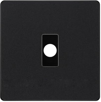 BG Evolve Matt Black Flex Outlet Socket Black Insert PCDMBFLEXB