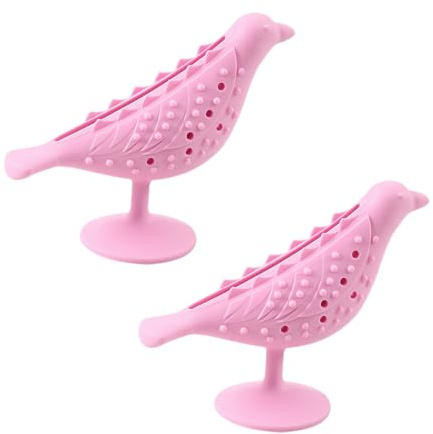 Pet Bird Slow Feeders Puzzle für Katzen Hund Fütterungswerkzeug Silikon Beißspielzeug Entertainment Futterspender Haustierversorgung Pflege
