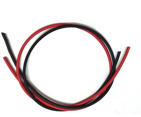 Black and Red DC Connector Extension Cable 1.56mm2 6mm2 16AWG 10AWG Solar Power Wire for Solar Panel System(10 Awg 6mm Sq,20 Meter Each)