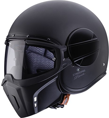 Caberg Ghost Matt Black Open Face Motorcycle Helmet XS Matt Black