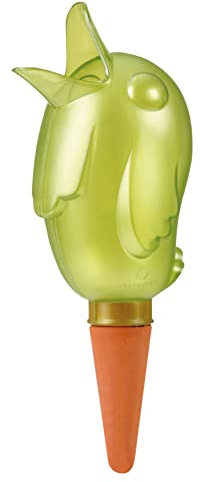 Scheurich Wasserspeicher Bördy XL | 7X Grün | 620ml Füllmenge | Bewässerungskugel klein mit Ton Fuß | Wasserspender Pflanzen und Blumen Terrakotta Stiel