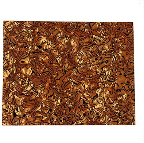 KAISH 25 x 20 cm selbstklebende Kratzplatte für Akustikgitarre, Plektrumschutz, Material Blatt, 10 Farben erhältlich. TigerStripe