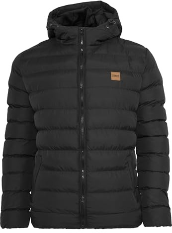 Urban Classics Men's Basic Bubble Jacket, Black (Black/Black/Black), 4XL Plus UK