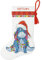 Dimensions Eeyore Christmas Stocking Counted Cross Stitch Kit for Beginners, 14 Count White Aida Cloth, 10''L