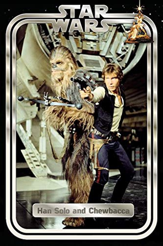 Poster 34344 Han Solo & Chewie Retro