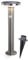 esotec Solar PIR Standleuchte Lena 45, Edelstahl Gehäuse, Li-Ion Akku, Bewegungsmelder, LED Gartendeko, Außenleuchte, Gartenbeleuchtung, Metall, silber, H=44,5cm, außen, wetterfest, winterfest, 102594
