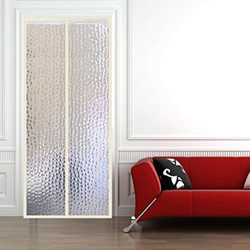 HMHD Cortina Térmica Exterior, Aislante Puerta Con Imanes, a Prueba de Viento Para Pasillos/Puertas - Amarillo - 80x190CM