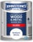 Johnstone's - Wood & Metal Paint - Gloss Finish - Brilliant White - 750ml - Water Based - Non Drip & Quick Drying - Radiator Paint - Low Odour - Dry in 1-2 Hours - 8m2 Coverage per Litre