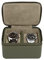 Stackers Olive Green Double Watch Zipped Watch Box