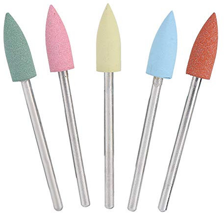 Fresa para pulir uñas, broca de manicura, broca de goma de silicona 2,35 mm de diámetro para tienda de manicura en el hogar, salón, tienda, salón de belleza(152)