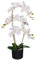 Leaf Design UK Realistic Artificial Orchid Flower Display in Pot, 65cm