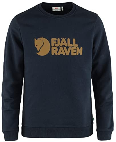 Fjallraven F84142-555 Fjällräven Logo Sweater, Men, Dark Navy, XXL