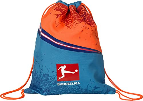 Derbystar Unisex – Erwachsene Bundesliga v21 Sportbeutel, Blau orange, 9 l