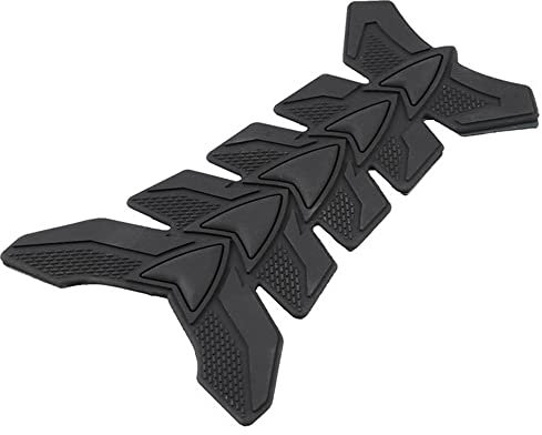3D Moto Protector Decal Sticker, Serbatoio Gas Pad Adesivo per Decalcomanie, Gel Tank Protector Pad for Motorcycles (Nero)