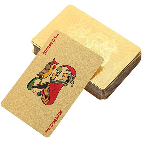 Toyvian PVC Pokerkarten Deck Für Partys Und Spiele Und Langlebig Spielkarten Für Bridge Poker Und Mehr