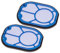 vhbw 2x filtro pre-motore compatibile con Dyson DC16, DC16 Animal, DC16 AnimalPro aspirapolvere - filtro salvamotore, lavabile