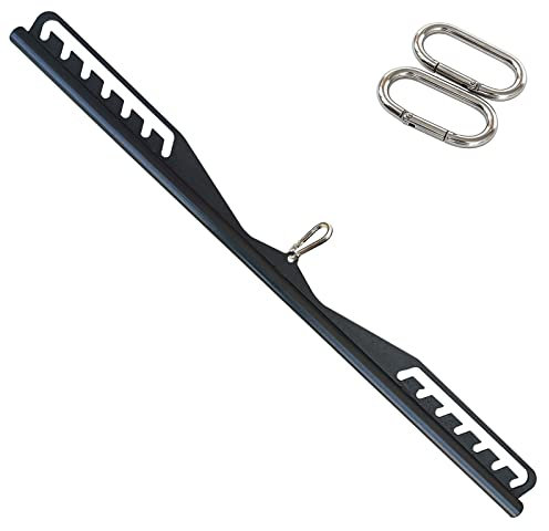 KORIKAHM Adjustable Lat Pull down Bar, Cable Machine Attachments for Gym, Home Gym Fitness T-bar Row Pulldown Attachments, Lat Pull Down Machine Wide Grip Neutral Grip Handle (SP-B07)