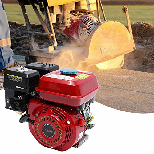 7,5 PS Benzinmotor Standmotor Kartmotor Antriebsmotor 4 Takt Benzinmotor mit 20mm Kurbelwelle Schwerkraftzufuhr Luftgekühlter Benzinmotor 5,1 KW Benzinmotor mit Ölstandsalarm