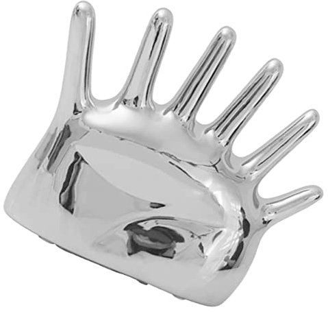 VILLFUL Palm Schmuck Aufbewahrungsboxen Dekorative Halskette Ringhalter Halskette Ständer Ring Display Halter Ständer Ringhalter Ständer Hand Schmuck Halter Silber Aufbewahrungsbox