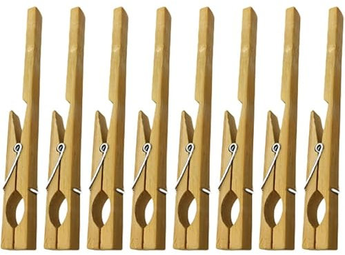 STOBOK 8 Piezas Herramienta De Experimento De Laboratorio Clip De Soporte Para Tubos De Ensayo Abrazaderas De Tubo De Ensayo Pinzas Para Tubo De Ensayo Abrazadera De Madera Bambú Alumno