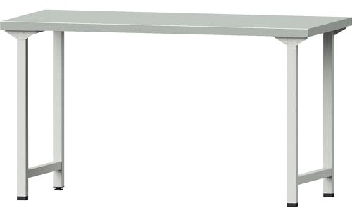 ANKE | Werkbank | Gestellbauweise Serie V | Grundmodell | BxT 1500 x 700 mm | Stahlblechbelagplatte