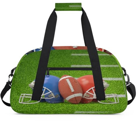 Sac de sport pour enfants avec casque de football américain pour filles et garçons, sac de voyage, sac de voyage, sac de sport de 24 L, sac de sport, sac fourre-tout d'entraînement, couleur, (24L) UK,