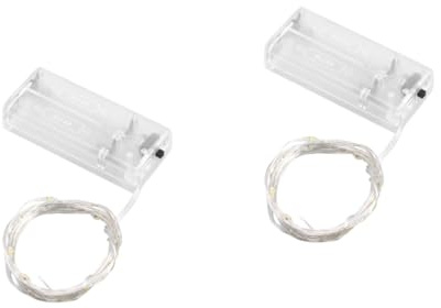 Alipis 2 Stück 3 Meter Lichterketten Dimmbare Flaschenlampe Dekorative Lichterkette Flaschendekor Flaschenlicht Glasvase Lampe