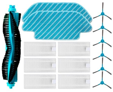 UDXZAIJQ Repuesto de Trapo de fregona con Filtro Hepa de Cepillo Lateral Principal, Compatible con Cecotec Conga 4090 4490 4690, repuestos de aspiradora Robot (Color : Set d)