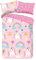 Bettwäsche 155x220cm Einhorn Bettwäsche Set Regenbogenrosa Einhorn Schlafzimmer Dekor Bettbezug Set 3 Teilig Mikrofase WendeBettwäsche Mit Reißverschluss + 2 Kissenbezug 80x80cm